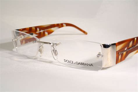 dolce and gabbana rimless glasses.